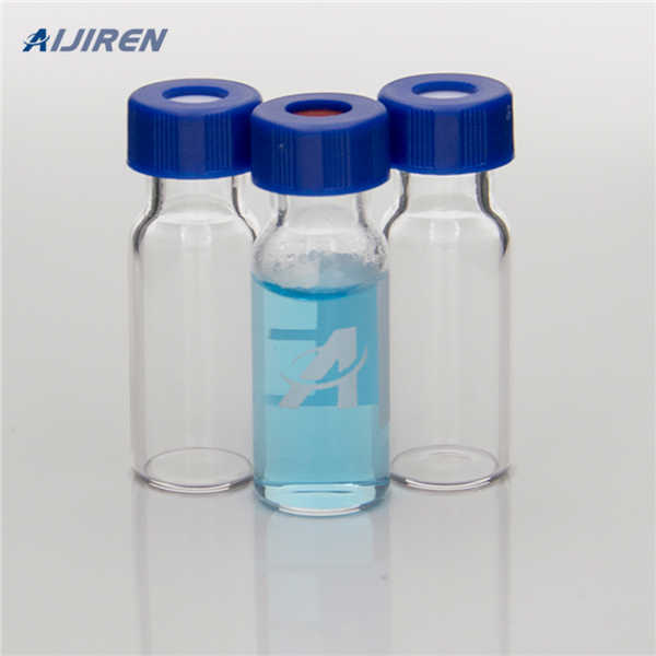 high quality HPLC glass vials red screw top lid